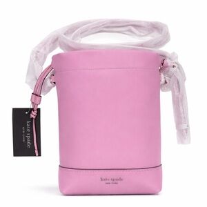 Kate Spade Eva Bucket Vibrant Pink Leather Crossbody Bag
